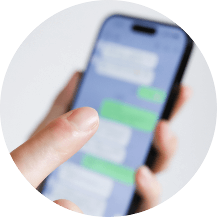 LINEでカウンセリングを実施